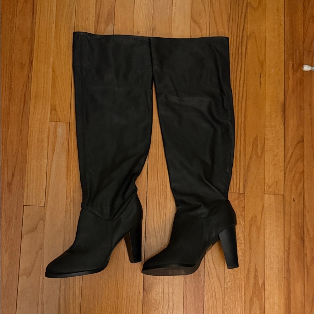 Victoria's Secret Black Over the Knee Boots